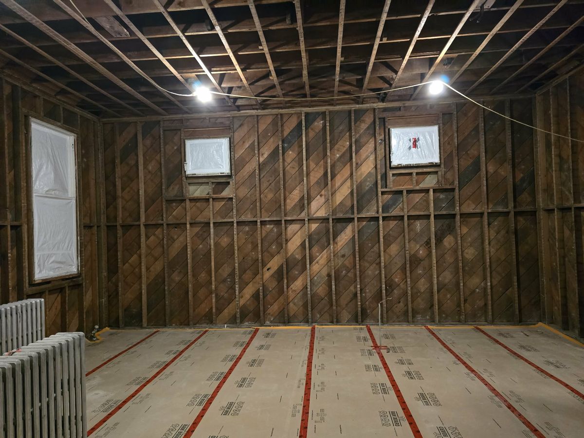 Apex Eco Solutions interior abatement strip-out project